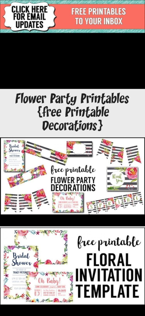 Printable For Floral Parties Free Printable Decorations Print This 