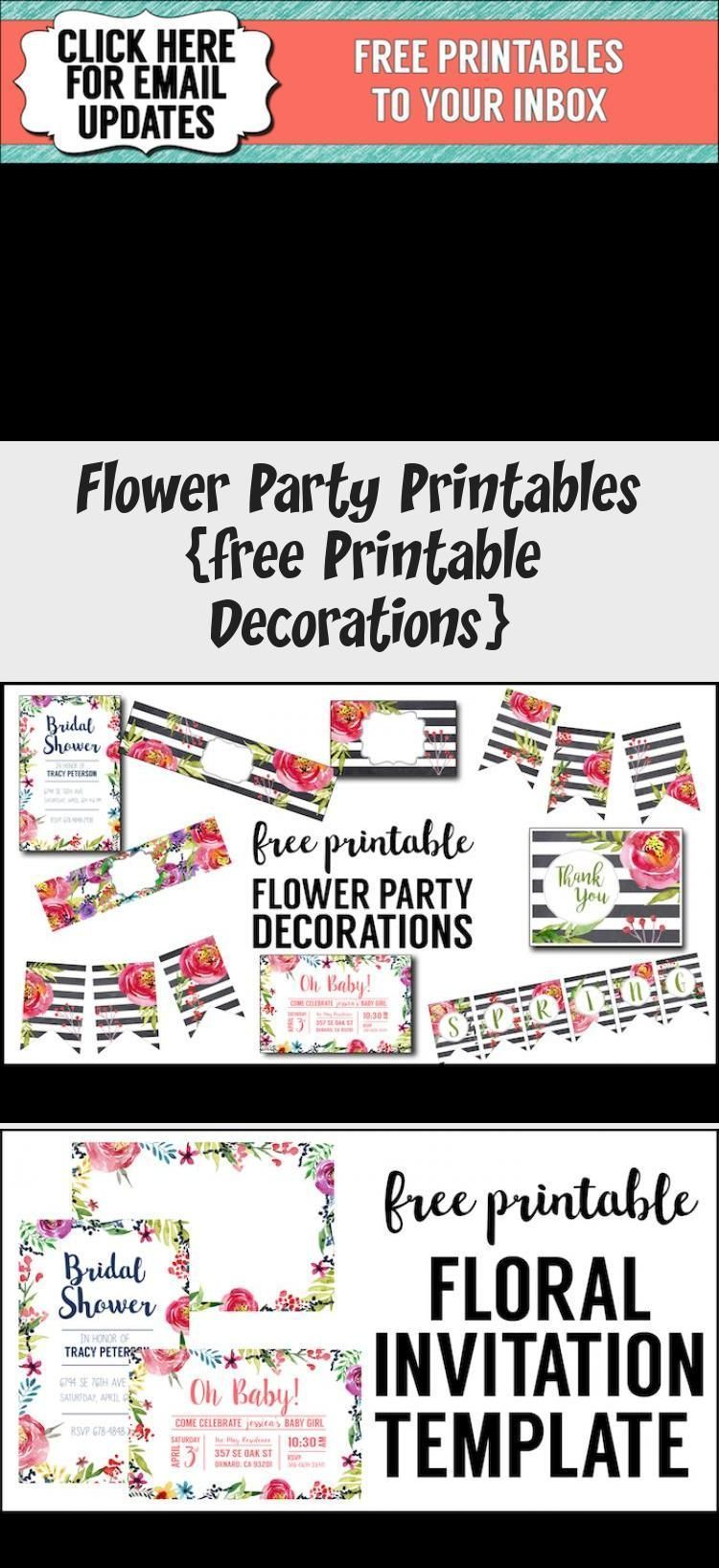 Printable For Floral Parties Free Printable Decorations Print This 