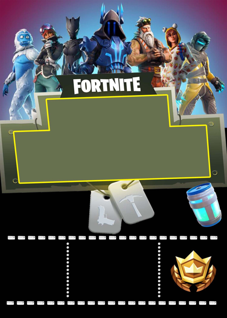 Printable Fortnite Invitations Printable Word Searches