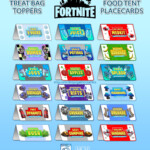 Printable Fortnite Party Ideas