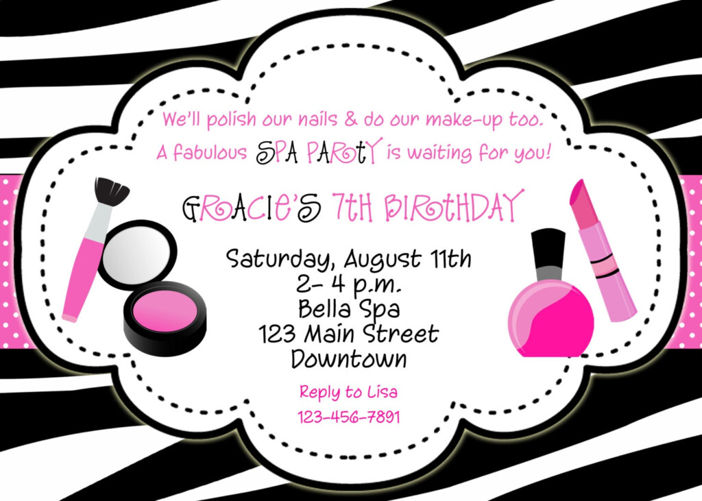 Printable Makeup Party Invitations Mugeek Vidalondon