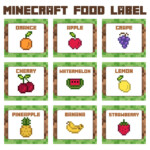 Printable Minecraft Food Label Template Food Label Template Label