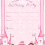 Printable Princess Birthday Party Invitations New Party Ideas