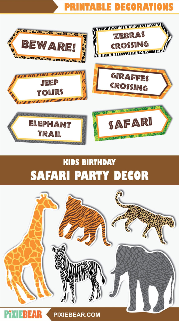 Printable Safari Signage Printable World Holiday