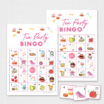 Printable Tea Party Bingo For Kids