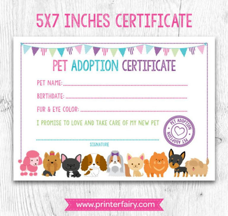 Quality Puppy Birth Certificate Free Printable 8 Ideas Oahubeachweddings