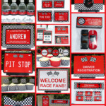 Race Car Birthday Party Printables Party Decorations