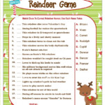 Reindeer Game Printable Christmas Game For Party DIY Holiday Etsy