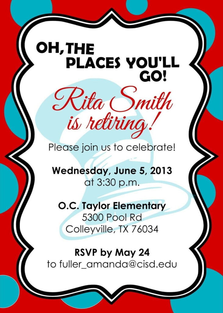 Retirement Invitation Template Free Retirement Party Invitations Free 