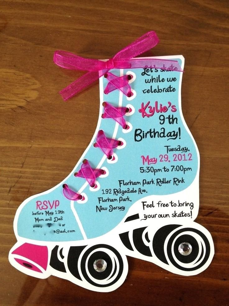 Roller Skating Invitations Free Roller Skating Birthday Party 