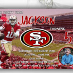 San Francisco 49ers Birthday Invitation Instant Download