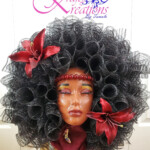 She s A Diva 22 Deco Mesh Diva Head Wreath American Wreath