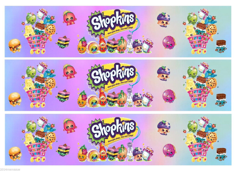 SHOPKINS Party Edible Cake Topper Image Frosting Sheet Shopkins 