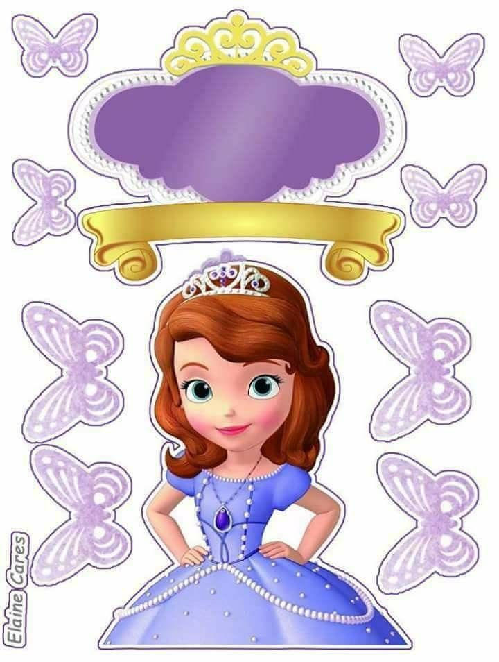 Sofia the 1st free printable cake toppers3 jpg 720 954 Festa De