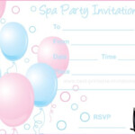 Spa Party Invitations