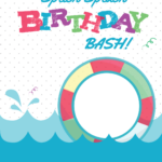 Splish Splash Pool Party Invitation Template Free Greetings