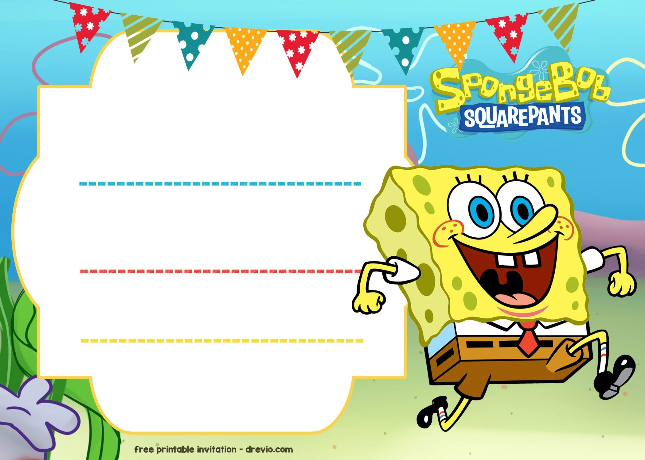 Spongebob Free Printable Invitations Free Printable