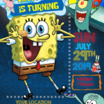 Spongebob Squarepants Birthday Invitation Fantastic Invite