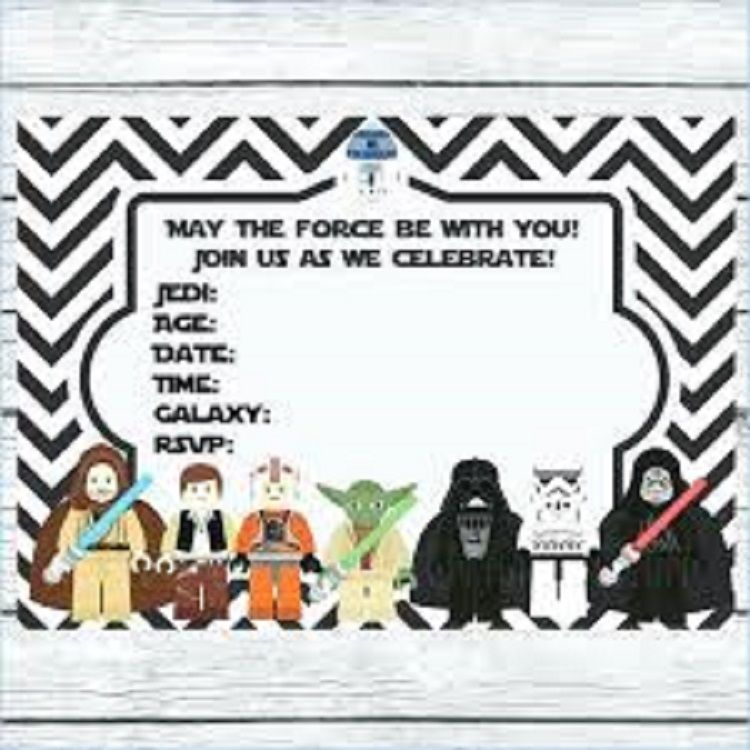 Star Wars Lego Birthday Invitations Printable Free Star Wars 