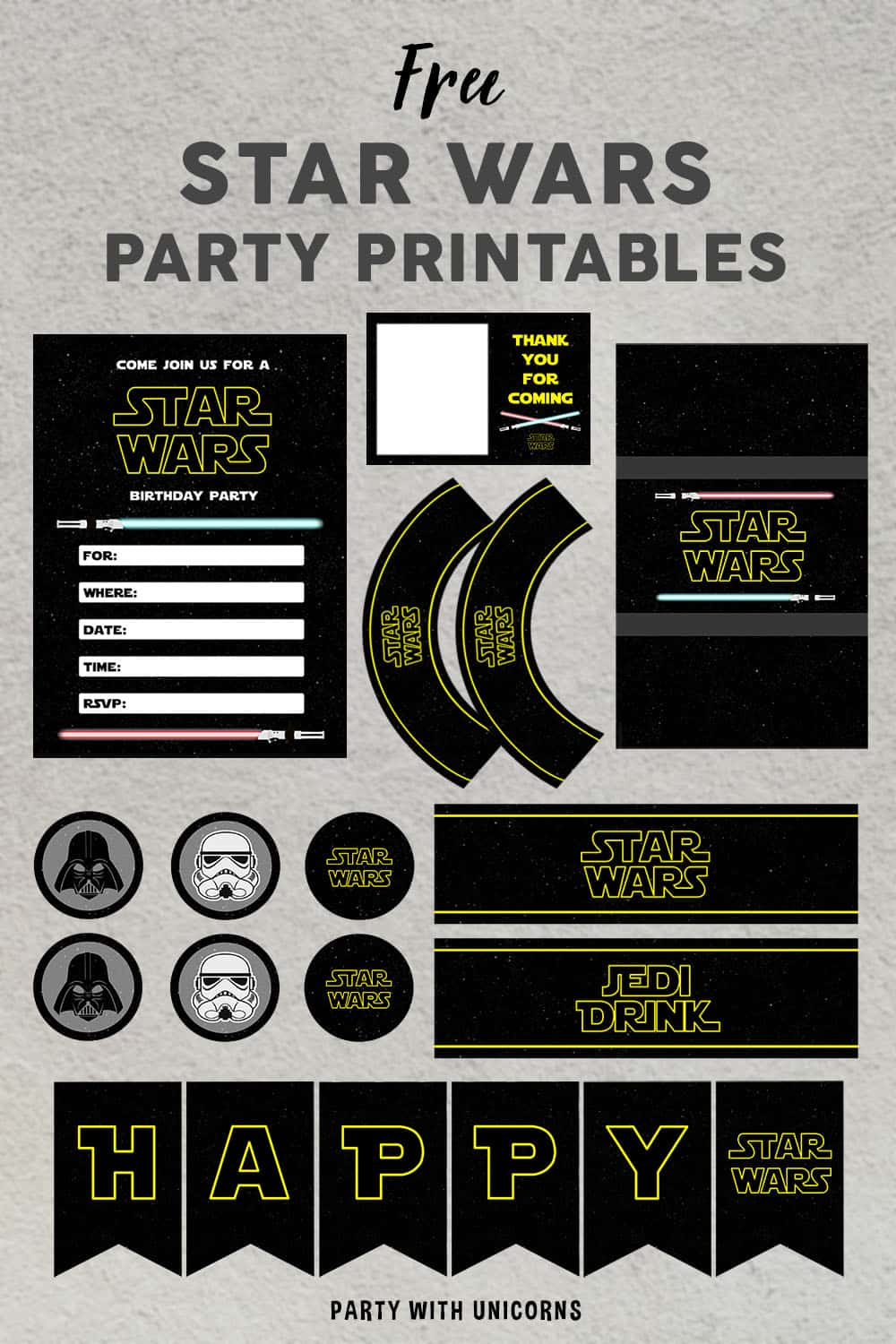 Star Wars Party Printables Free Download