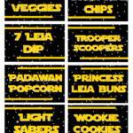 STAR WARS PARTY PRINTABLES THEMED FOOD TAGS Star Wars Party