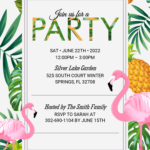 Summer Party Invitation Templates Editable With MS Word Summer