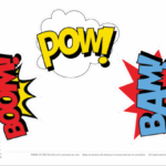 Superhero Party Free Cake Topper Prntables CatchMyParty