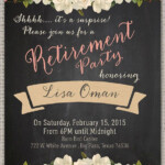 Surprise Retirement Party Invitation Template Free Retirement Party