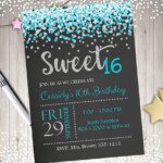 Sweet 16 Birthday Invitation THIS IS A DIGITAL FILE WE EDIT YOU