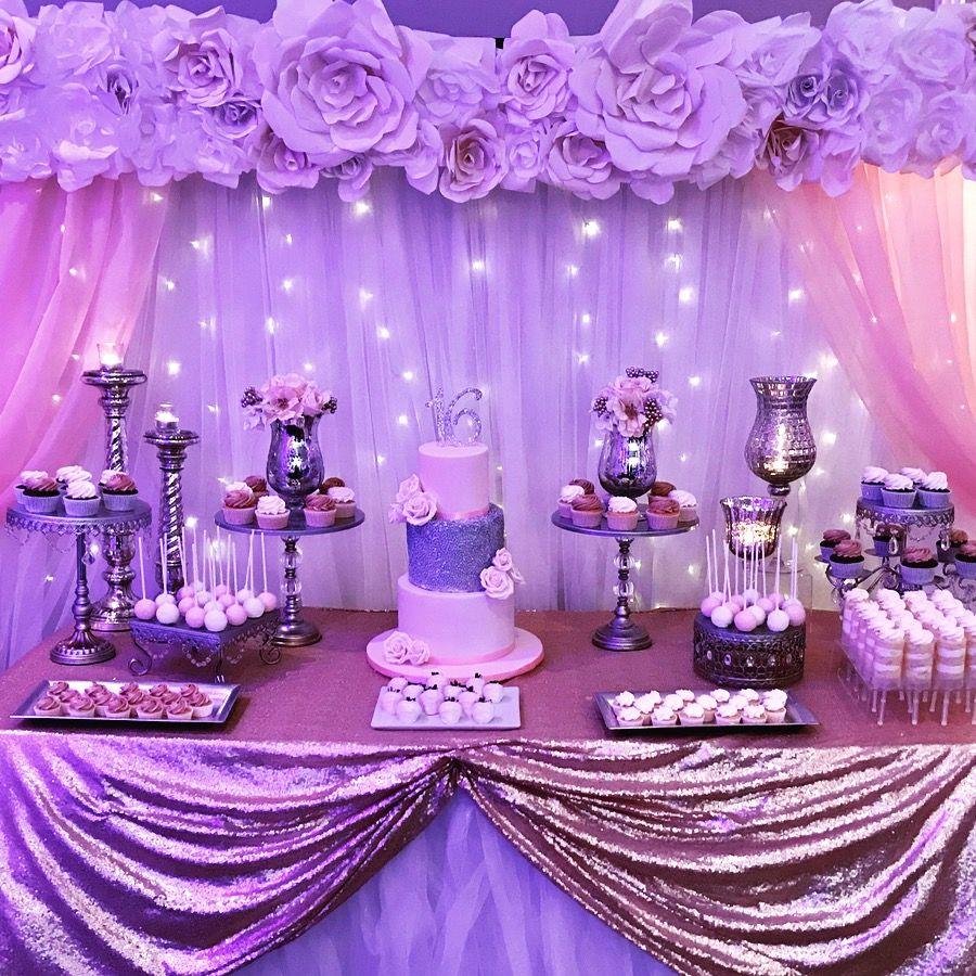 Sweet 16 Sweet Table CakeCentral Sweet 16 Party Decorations 