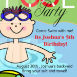 Swimming Birthday Invitations Free Printable Printable Templates