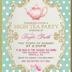 Tea Party Invitation High Tea Bridal Shower By WestminsterPaperCo Tea