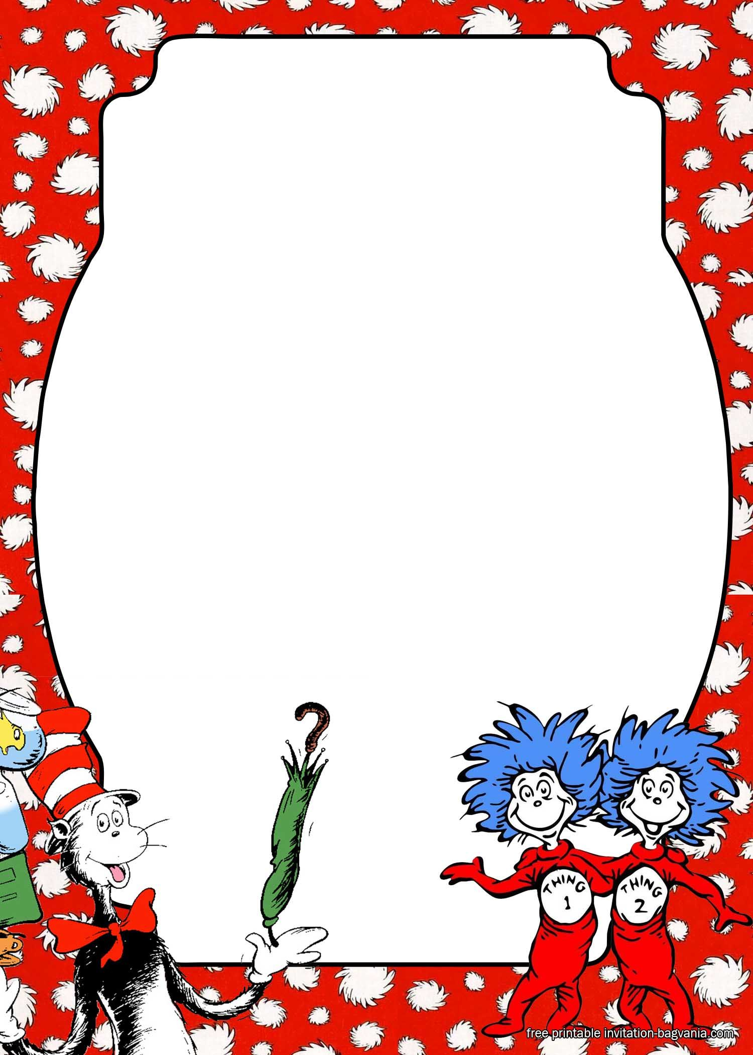 Template Dr Seuss Free Printables Printable Templates