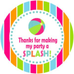 Thanks For Making My Party A Splash Free Printable Printable Word