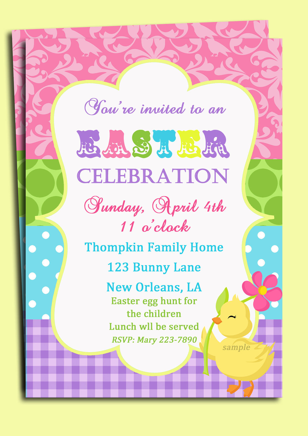 The Top 25 Ideas About Easter Party Invitations Home Family Style 