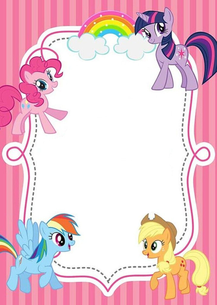 Tips My Little Pony Party Invitations Ideas With Charming Design Di 