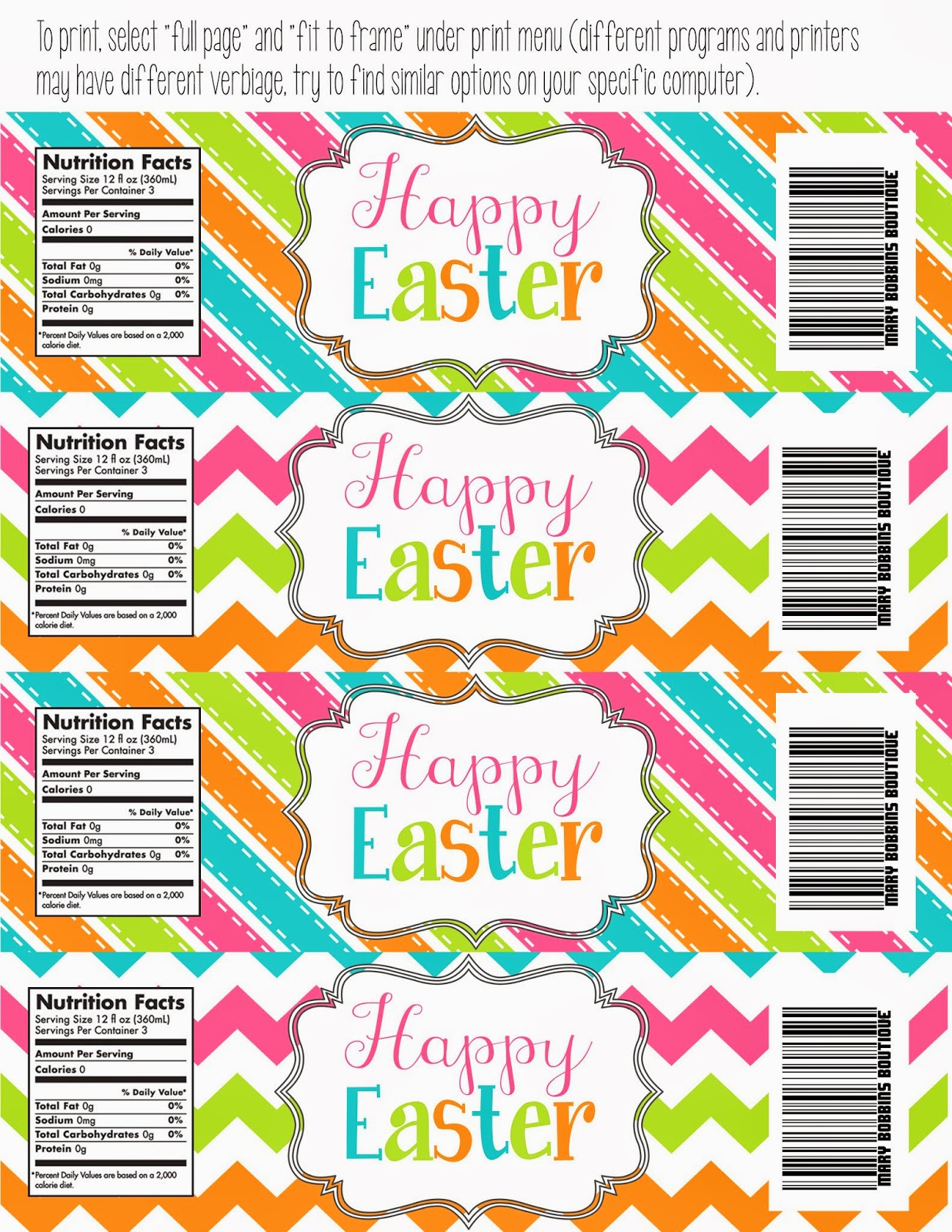 Two Magical Moms FREE Easter Party Printables