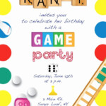 Video Game Party Invitation Template Best Of Printable Game Night Party