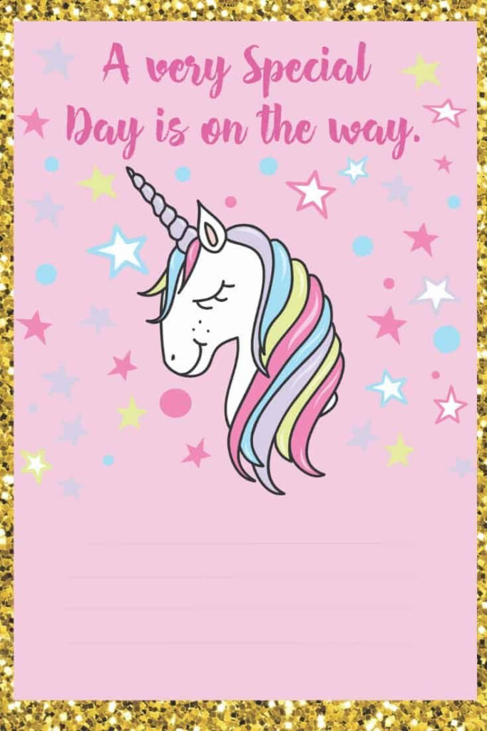 Welcome To The Party With Unicorns Freebie Library Unicorn 