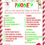 What s On Your Phone Christmas Party Game FREE PRINTABLE Christmas